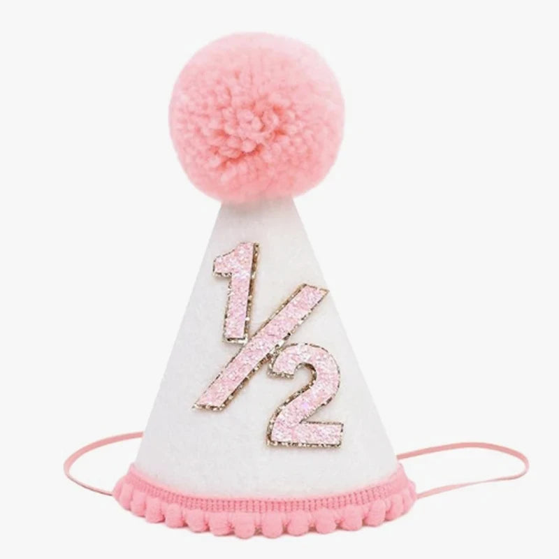 1/2 Birthday Party Cone Hats For Half Birthdays for All Ages