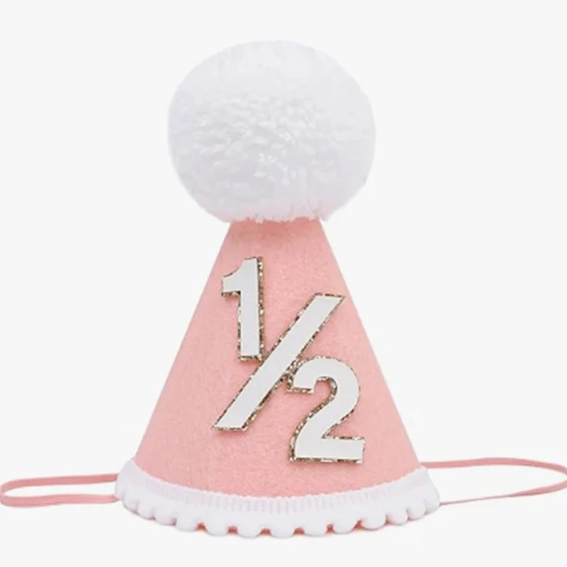 1/2 Birthday Party Cone Hats For Half Birthdays for All Ages