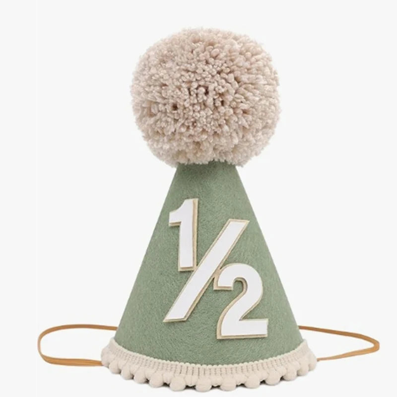 1/2 Birthday Party Cone Hats For Half Birthdays for All Ages