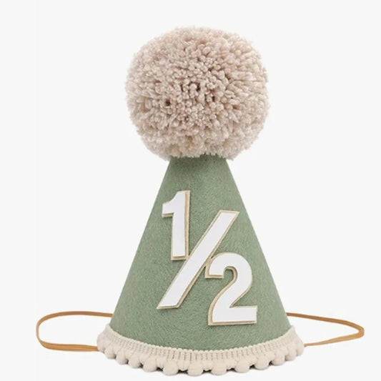 1/2 Birthday Party Cone Hats For Half Birthdays for All Ages