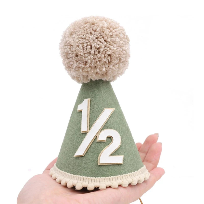 1/2 Birthday Party Cone Hats For Half Birthdays for All Ages