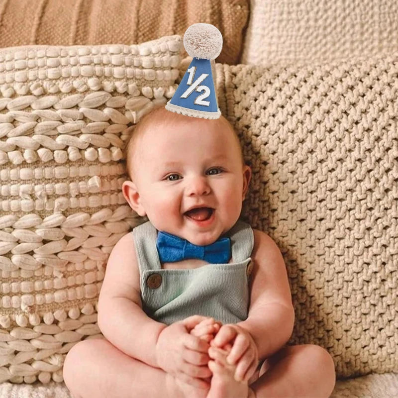 1/2 Birthday Party Cone Hats For Half Birthdays for All Ages