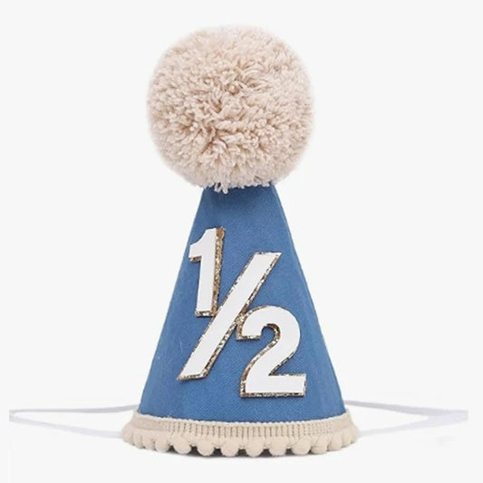 1/2 Birthday Party Cone Hats For Half Birthdays for All Ages